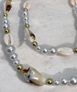 Alternative view of Chaîne longue de téléphone coquillage