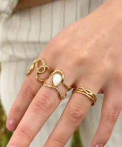 Alternative view of Bague nouée en acier inoxydable