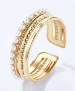 Bague trio en acier inoxydable