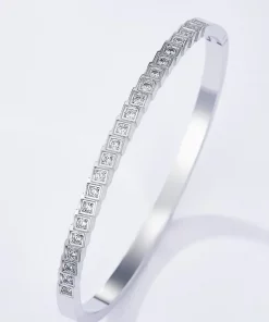 Alternative view of Bracelet jonc en acier inoxydable