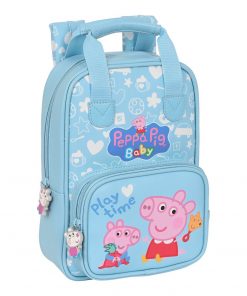 Sac à dos enfant Peppa Pig Baby Bleu clair (20 x 28 x 8 cm)