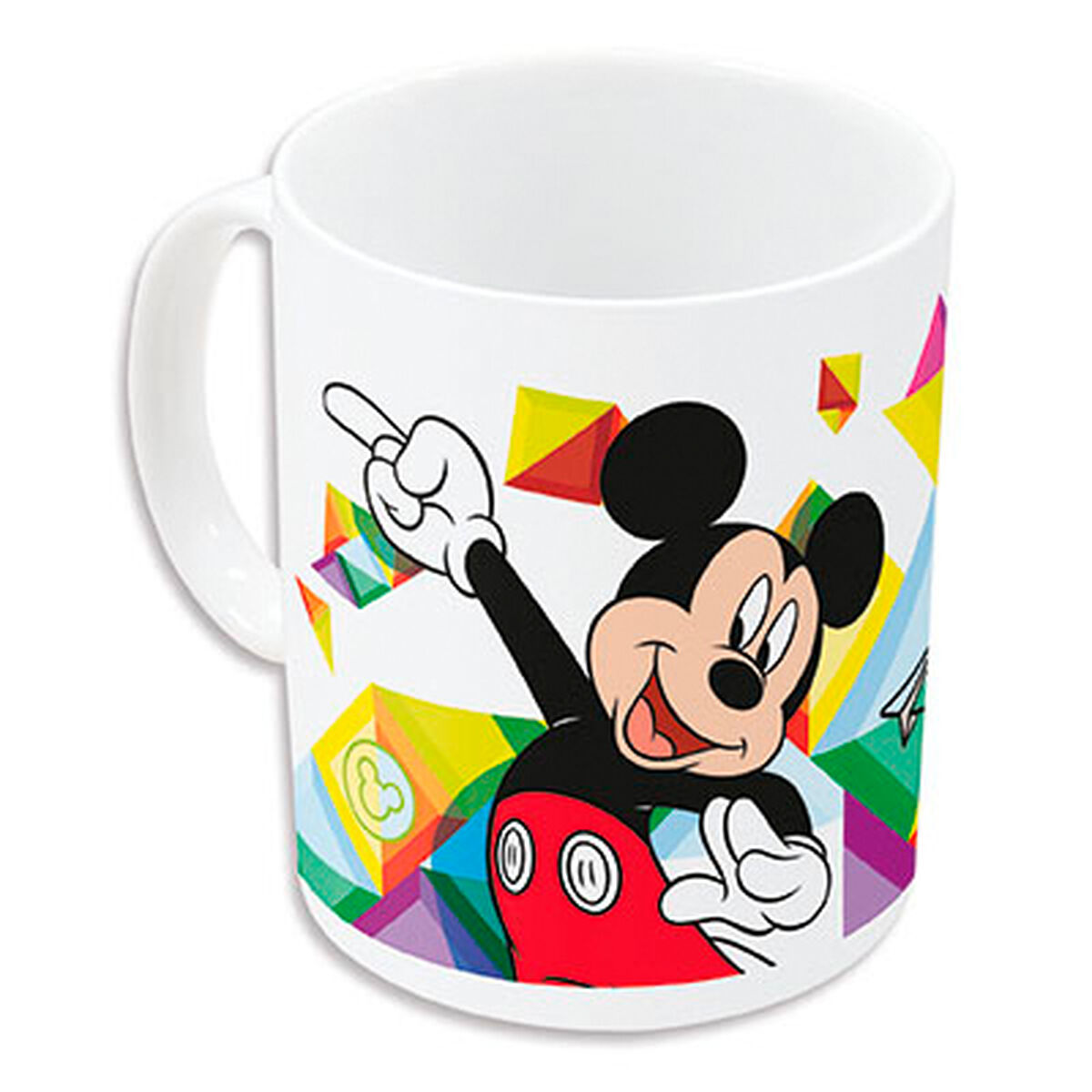 Tasse mug Mickey Mouse Happy smiles Céramique Rouge Bleu (350 ml) – Image 3