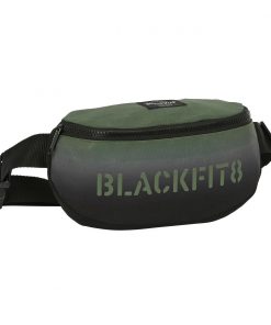 Sac banane BlackFit8 Gradient Noir Vert militaire (23 x 14 x 9 cm)