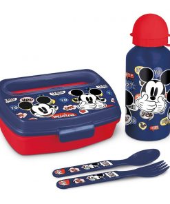Alternative view of Ensemble Vaisselle pour Enfants Mickey Mouse Happy smiles 21 x 18 x 7 cm Rouge Bleu