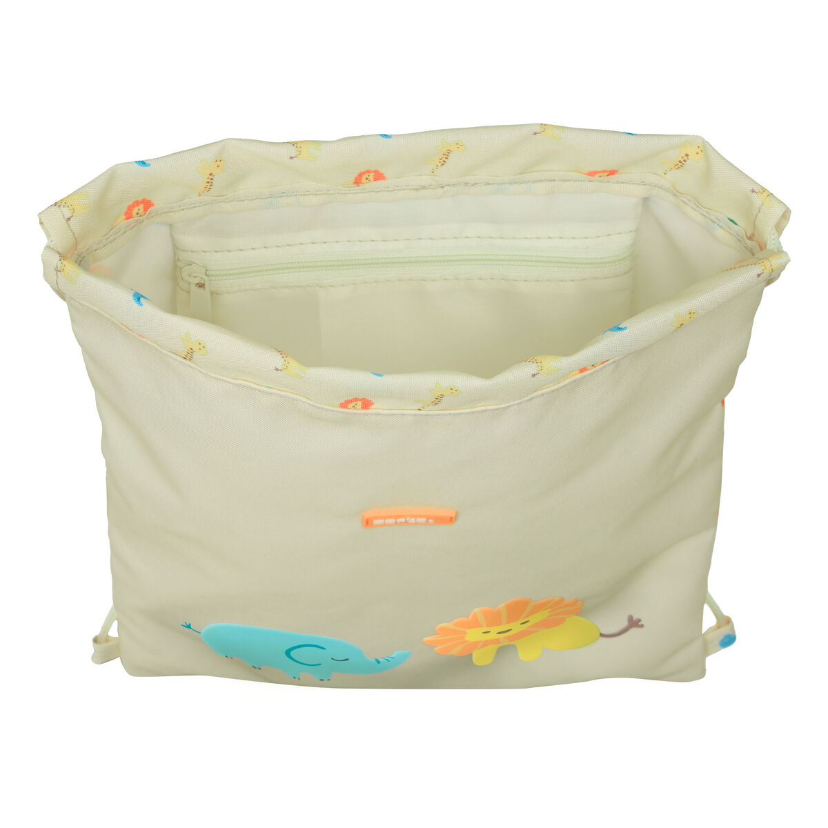 Sac à dos serré par des ficelles Safta Selva Blanc 26 x 34 x 1 cm – Image 2