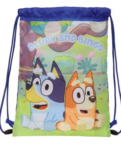 Sac à dos serré par des ficelles Bluey Blue marine 26 x 34 x 1 cm