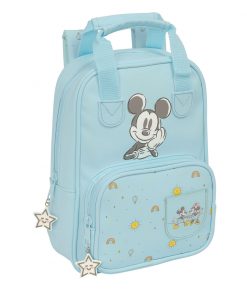 Cartable Mickey Mouse Clubhouse Baby Bleu clair 20 x 28 x 8 cm