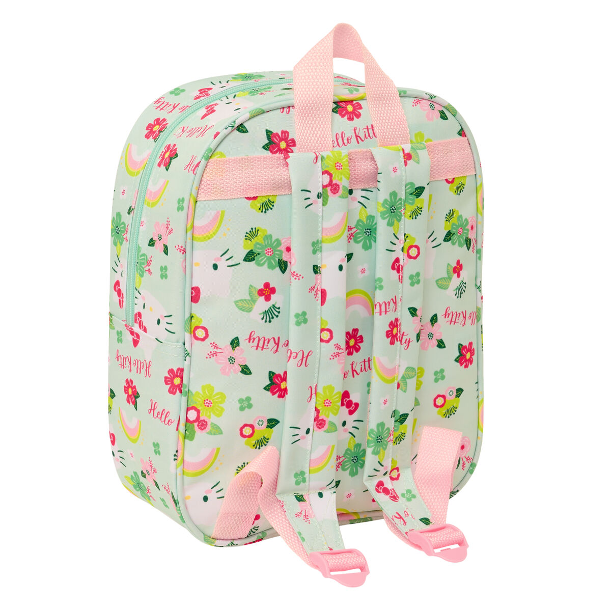 Cartable Hello Kitty Vert Rose 22 x 27 x 10 cm 3D – Image 3