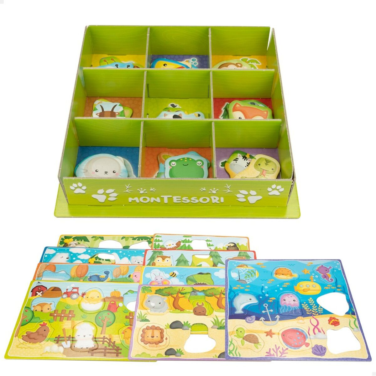 Jouet Educatif Lisciani 26 x 6 x 26 cm animaux Méthode Montessori 67 Pièces 6 Unités – Image 2