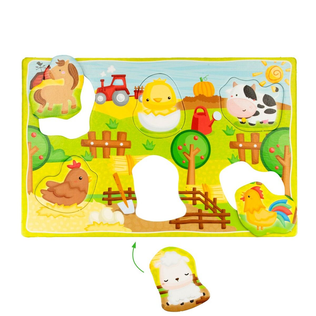 Jouet Educatif Lisciani 26 x 6 x 26 cm animaux Méthode Montessori 67 Pièces 6 Unités – Image 4