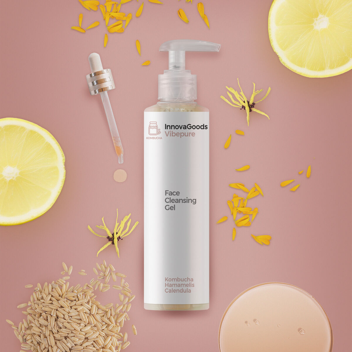 Gel nettoyant visage Kombucha Vibepure InnovaGoods 200 ml – Image 5