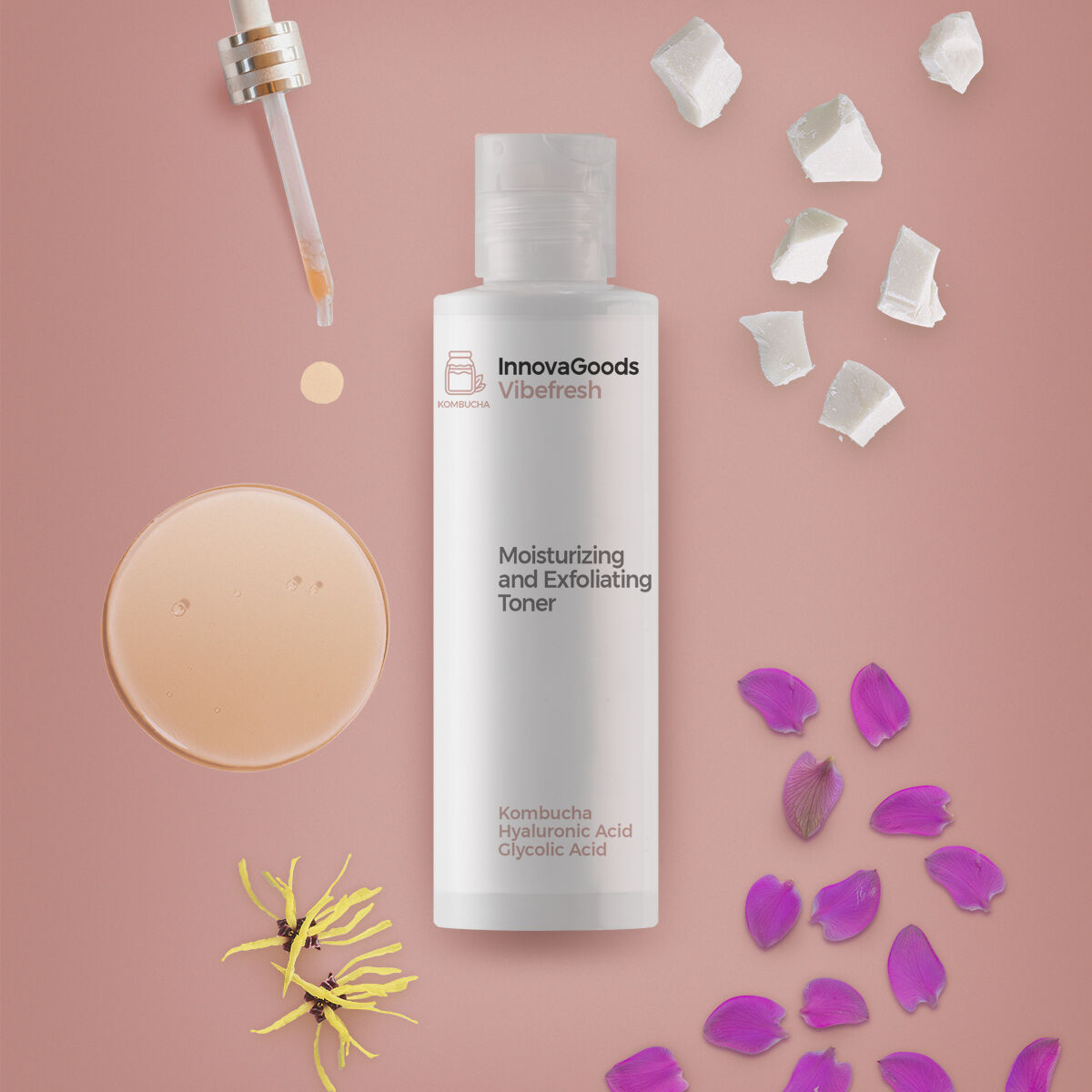 Tonique Hydratant et Exfoliant pour le Visage Kombucha Vibefresh InnovaGoods 150 ml – Image 5