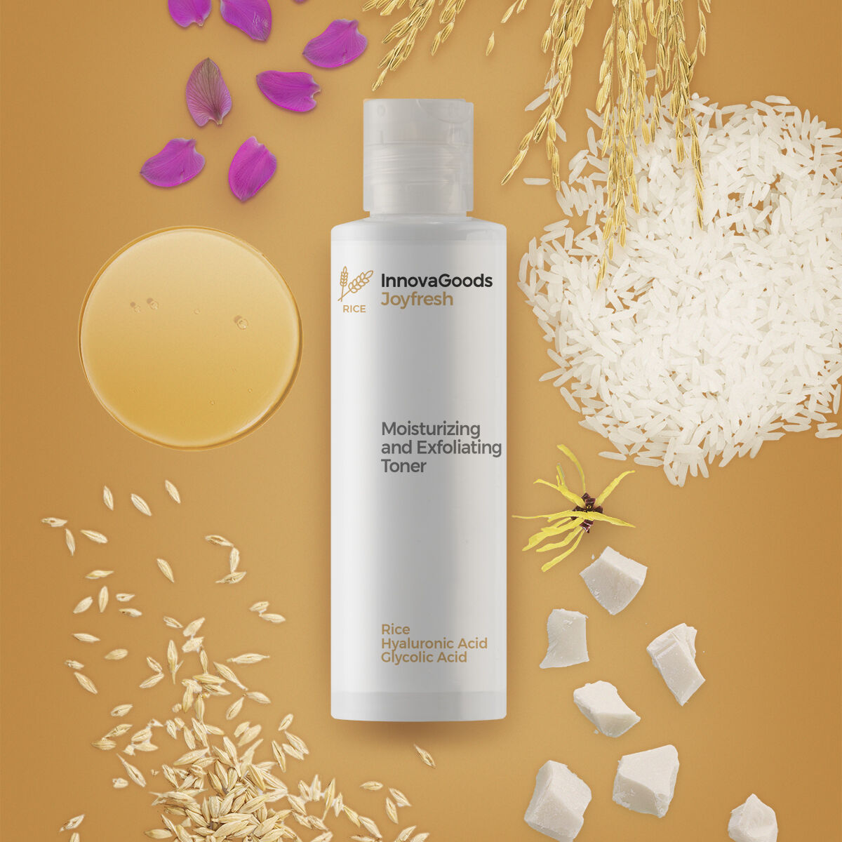 Tonique Hydratant et Exfoliant pour le Visage Rice Joyfresh InnovaGoods 150 ml – Image 5