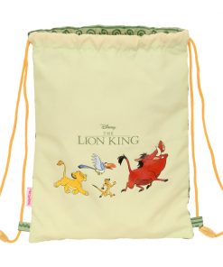 Sac à dos serré par des ficelles Mufasa Vert Beige 26 x 34 x 1 cm