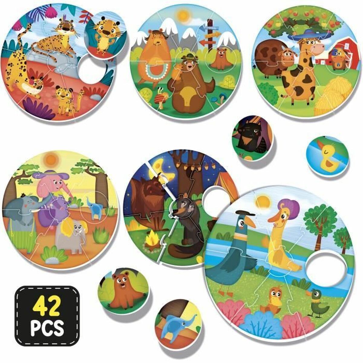 Jouet Educatif Lisciani Giochi Montessori Baby Round Puppies (FR) – Image 2