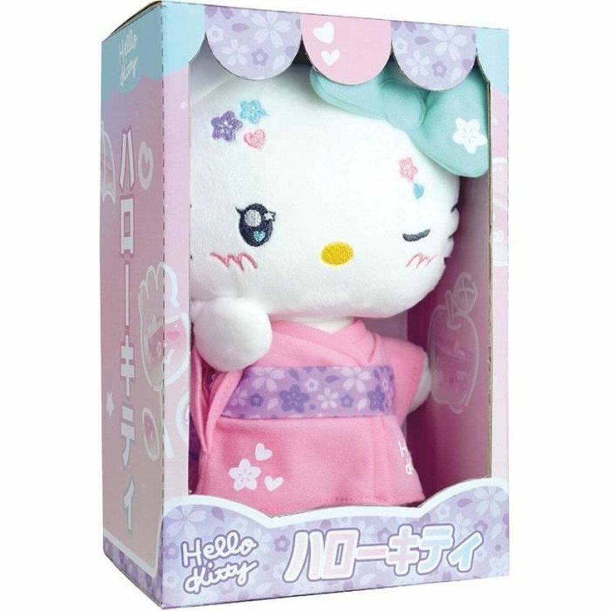 Jouet Peluche Jemini Hello Kitty Kimono Kawai Rose – Image 4