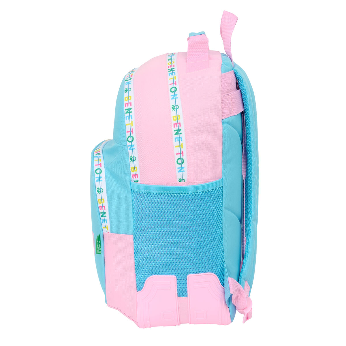 Cartable Benetton Unique Rose Turquoise 32 x 42 x 15 cm – Image 3