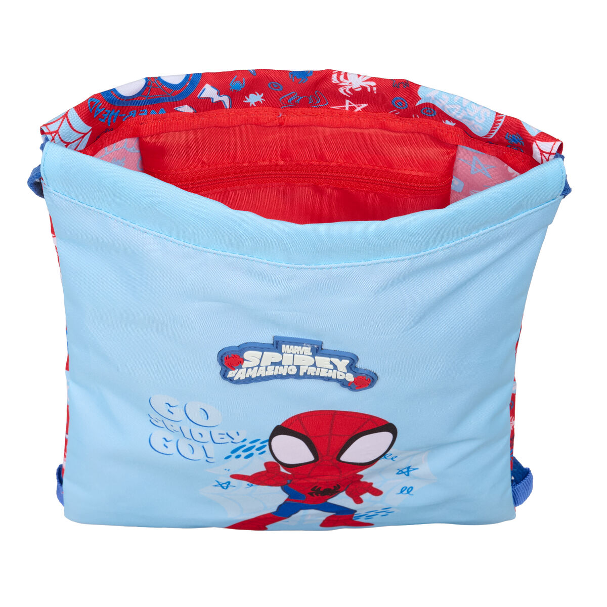 Sac à dos serré par des ficelles Spider-Man Rescue Bleu Rouge 26 x 34 x 1 cm – Image 2
