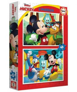 Puzzle Educa Mickey Mouse Fun House 2 x 48
