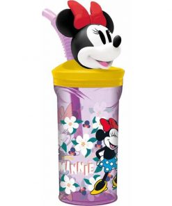 Verre avec Paille Minnie Mouse Sunshine 360 ml