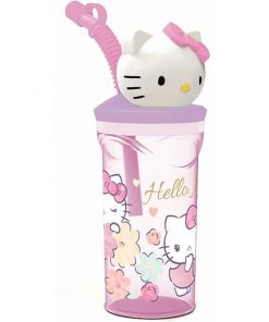 Verre avec Paille Hello Kitty 360 ml