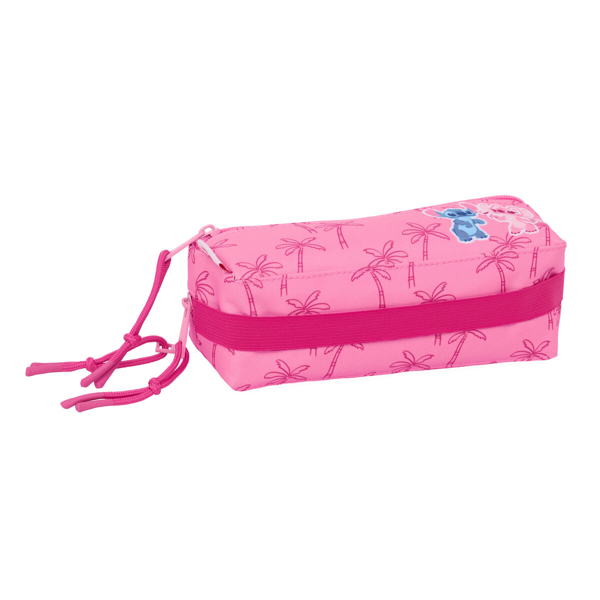 Trousse Fourre-Tout Triple Lilo & Stitch Chill Rose Menthe 22 x 8,5 x 6 cm – Image 3