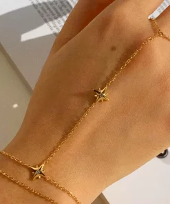 Chaîne de main étoile en acier inoxydable