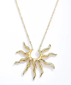 Collier rayons de soleil en acier inoxydable