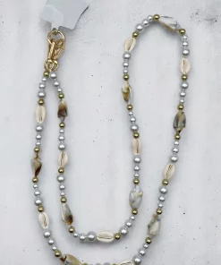 Chaîne longue de téléphone coquillage