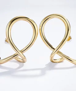 Boucles d'oreilles noeuds en acier inoxydable