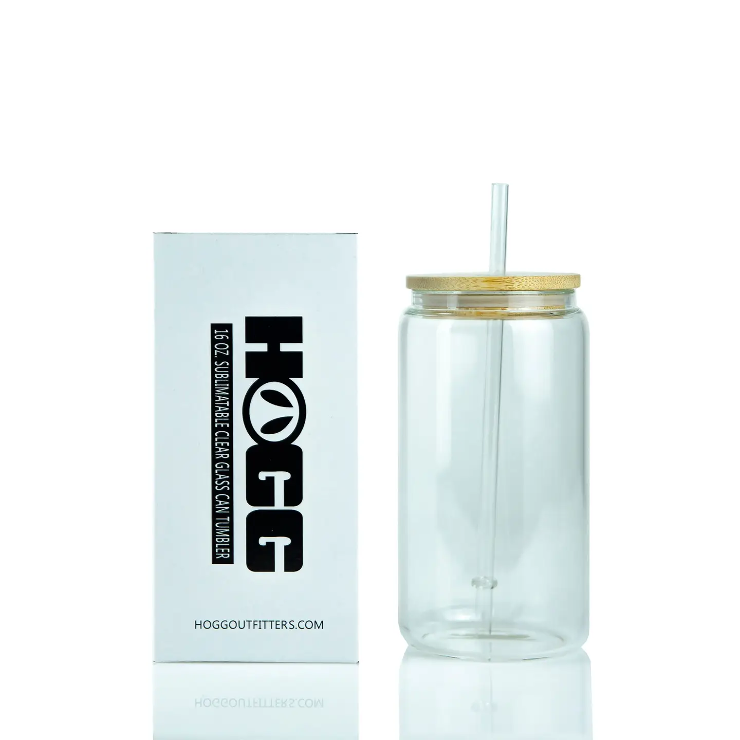 GOBELET EN VERRE TRANSPARENT À SUBLIMATION 400ml