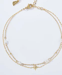 Chaîne de pied étoile en acier inoxydable