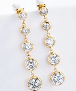 Boucles d'oreilles pendantes en acier inoxydable