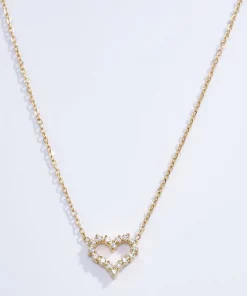 Collier coeur en acier inoxydable