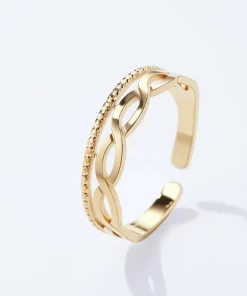 Bague nouée en acier inoxydable