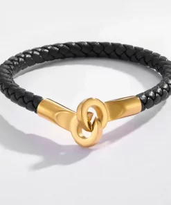 Bracelet en acier inoxydable noir