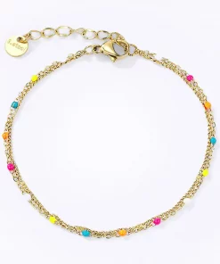 Bracelet multicolor en acier inoxydable