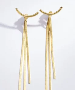 Boucles d'oreilles pendantes en acier inoxydable