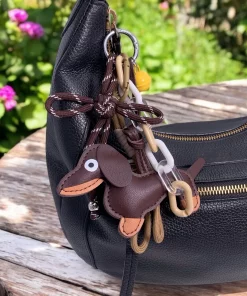 Alternative view of Grigri de sac et porte-clé Chien et clochette