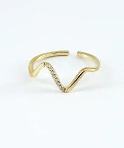 Bague forme diamant en acier inoxydable