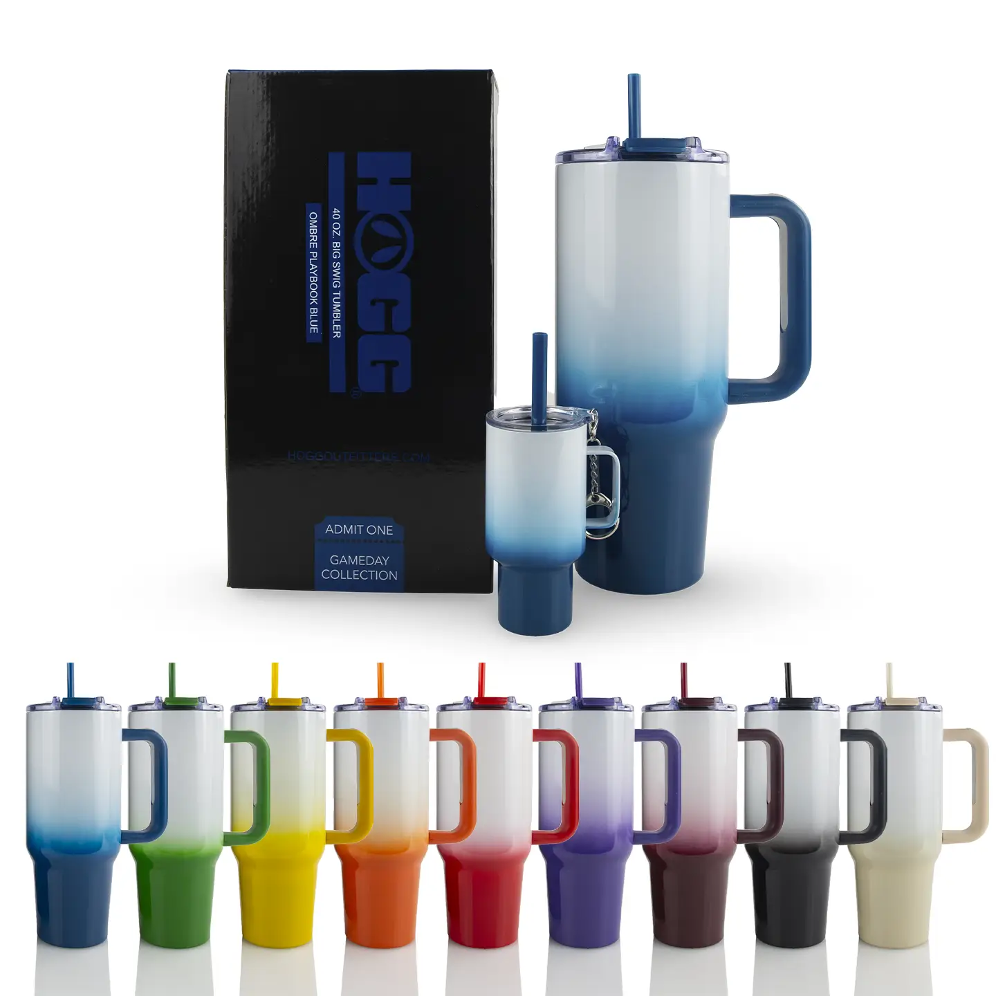 Ensemble de gobelets 1L ISOTHERME BIG SWIG OMBRÉ + MINI TUMBLER – Image 2