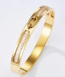 Bracelet jonc en acier inoxydable