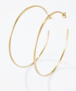 Boucles d'oreilles créoles en acier inoxydable