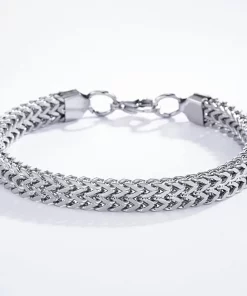 Bracelet en acier inoxydable maille