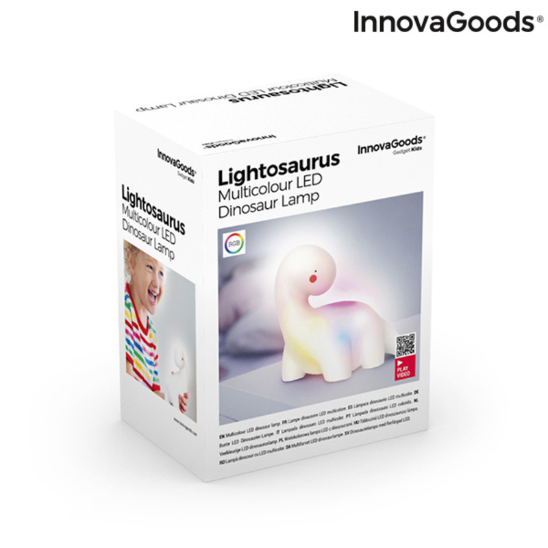 Lampe LED multicolore Dinosaure Lightosaurus InnovaGoods – Image 2