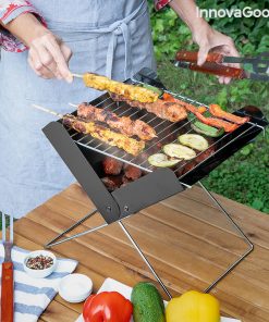 Mini-barbecue Pliable Portable pour Charbon Foldecue InnovaGoods
