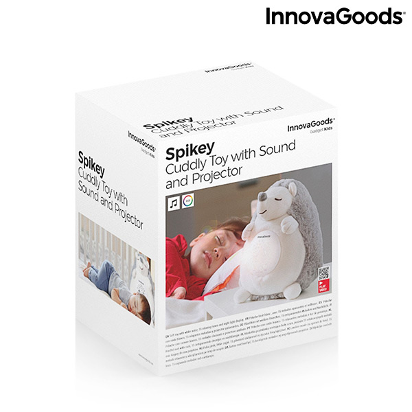 Hérisson en Peluche avec Bruit Blanc et Veilleuse Spikey InnovaGoods – Image 2