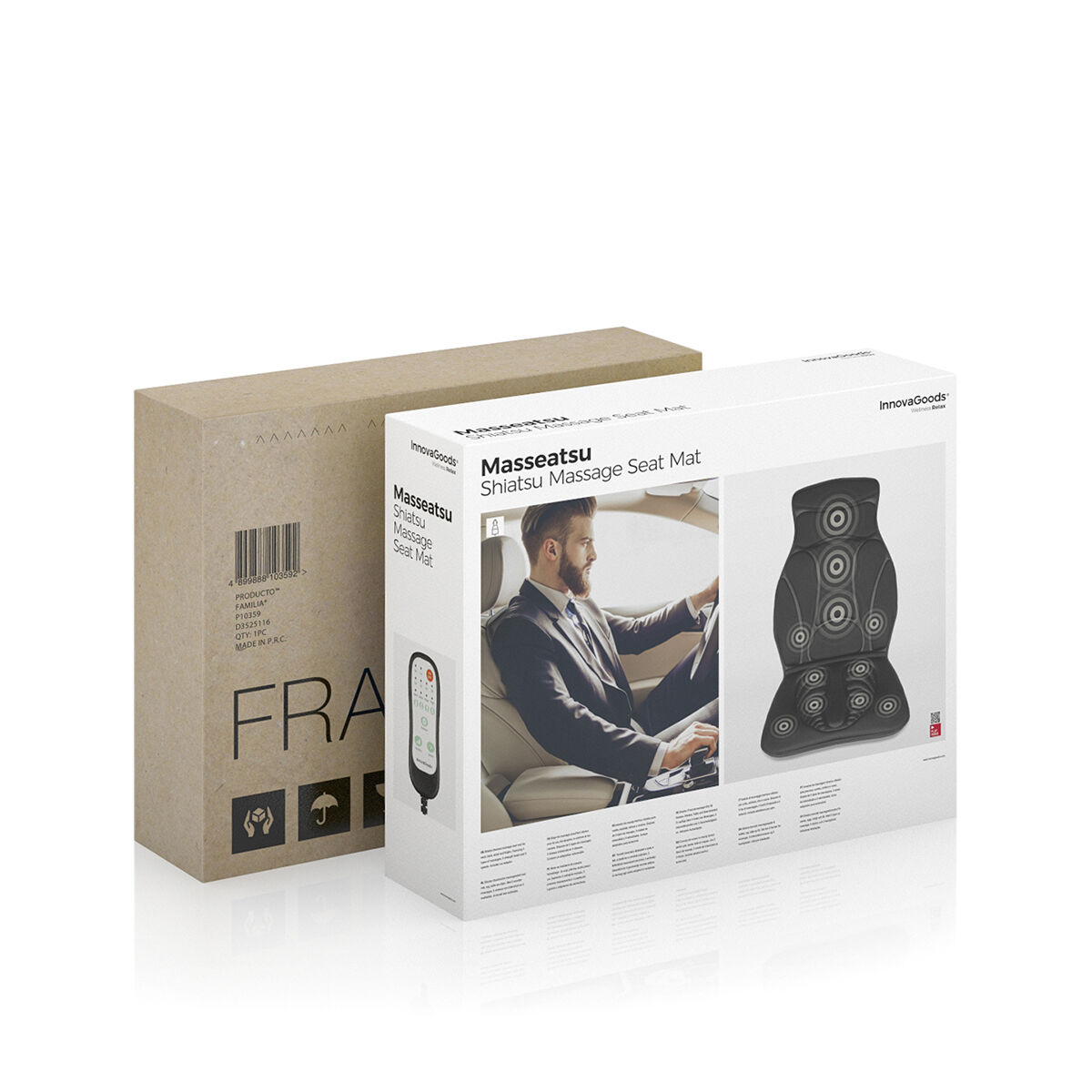 Siège de Massage Thermique Shiatsu Masseatsu InnovaGoods – Image 3