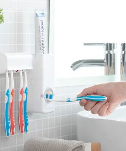 Distributeur de Dentifrice avec Porte Brosse à Dents Diseeth InnovaGoods
