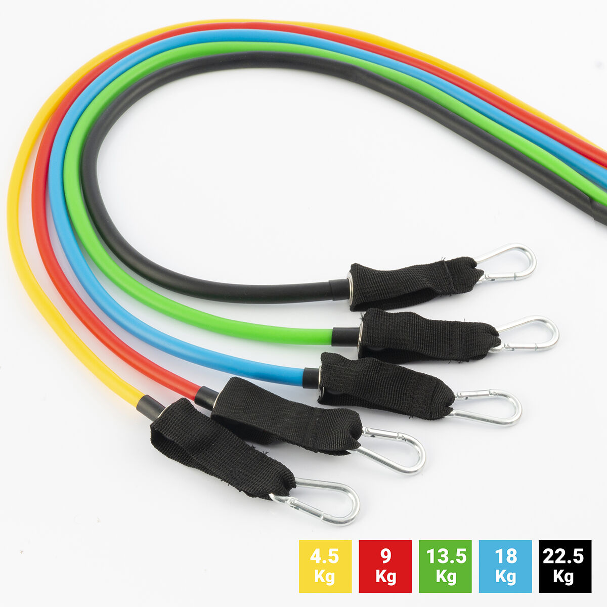 Set de Bandes de Résistance avec Accessoires et Guide d´Entraînement Rebainer InnovaGoods (pack de 5) – Image 4